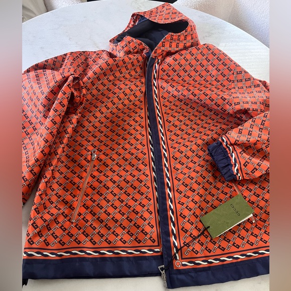 Gucci Orange Patterned Jacket - Picture 4 of 16